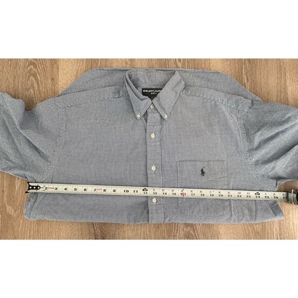 Ralph Lauren|SS Classic Fit Button‎ Up|White/Blue SeerSucker Stripe|SZ L - Picture 2 of 9